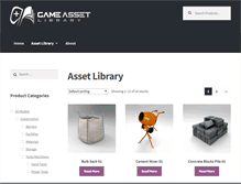 Tablet Screenshot of gameassetlibrary.com